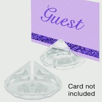 Diamante Place card holder pack/10pcs No.43 Clear - Accessories